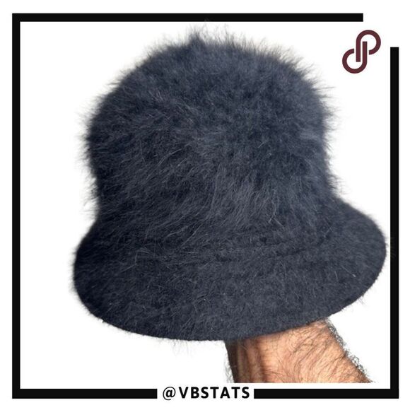 Women’s David and Young black Angora bell Bucket Hat one size - Picture 3 of 6